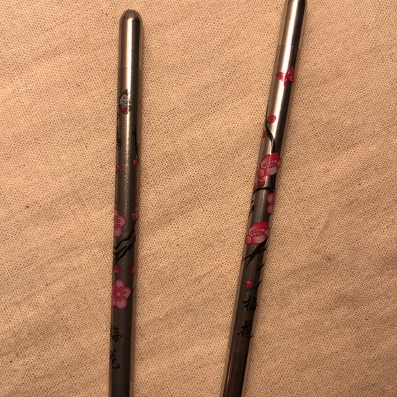 Metal Chopsticks Cherry Blossoms - Picture 4 of 5
